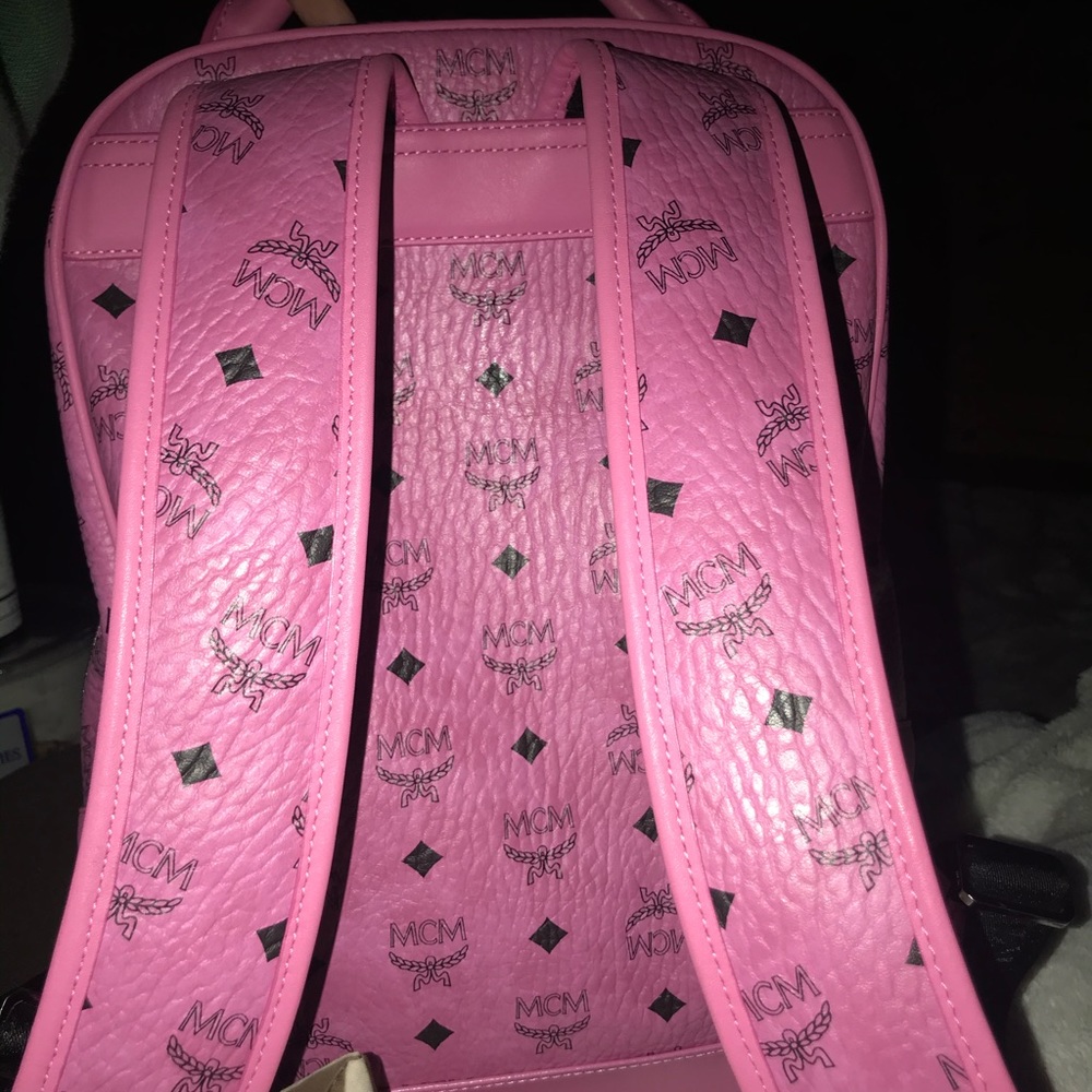 Mcm Pink Backpack - Authentic - image 4